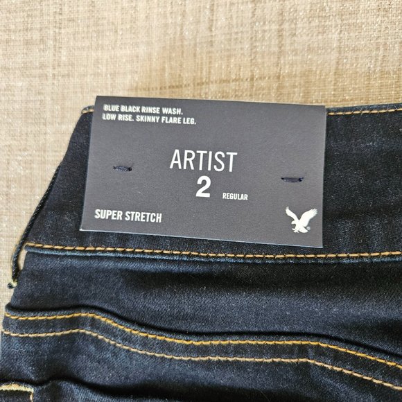 NWT American Eagle Artist Dark Wash Super Stretch Jeans - Picture 8 of 14